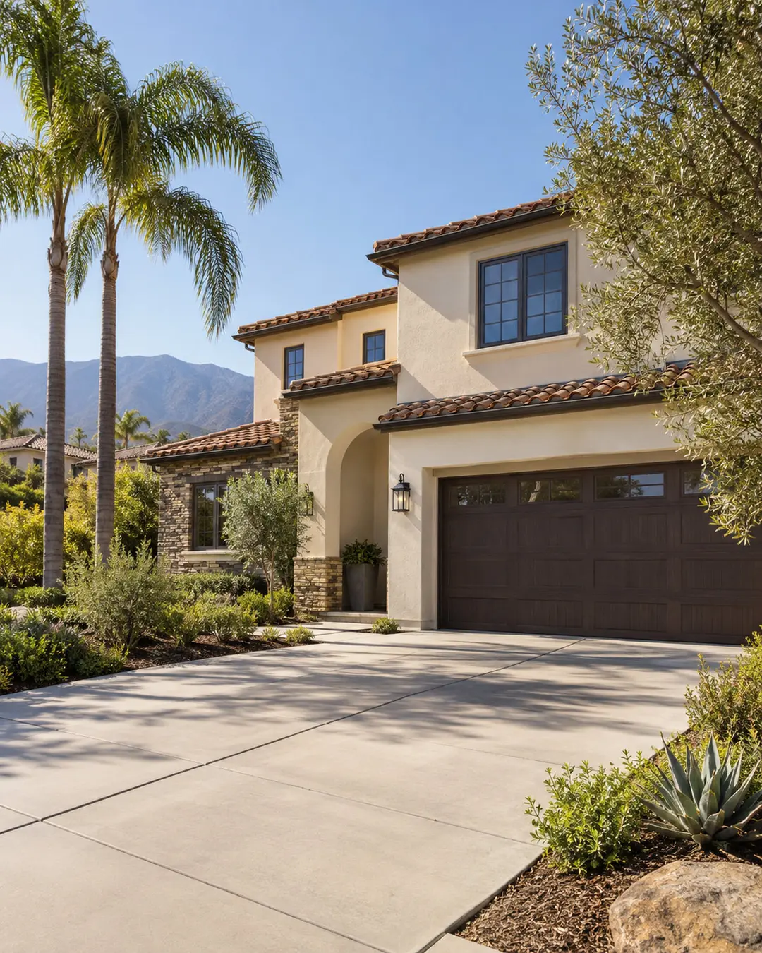 Clean Southern California home exterior after property work