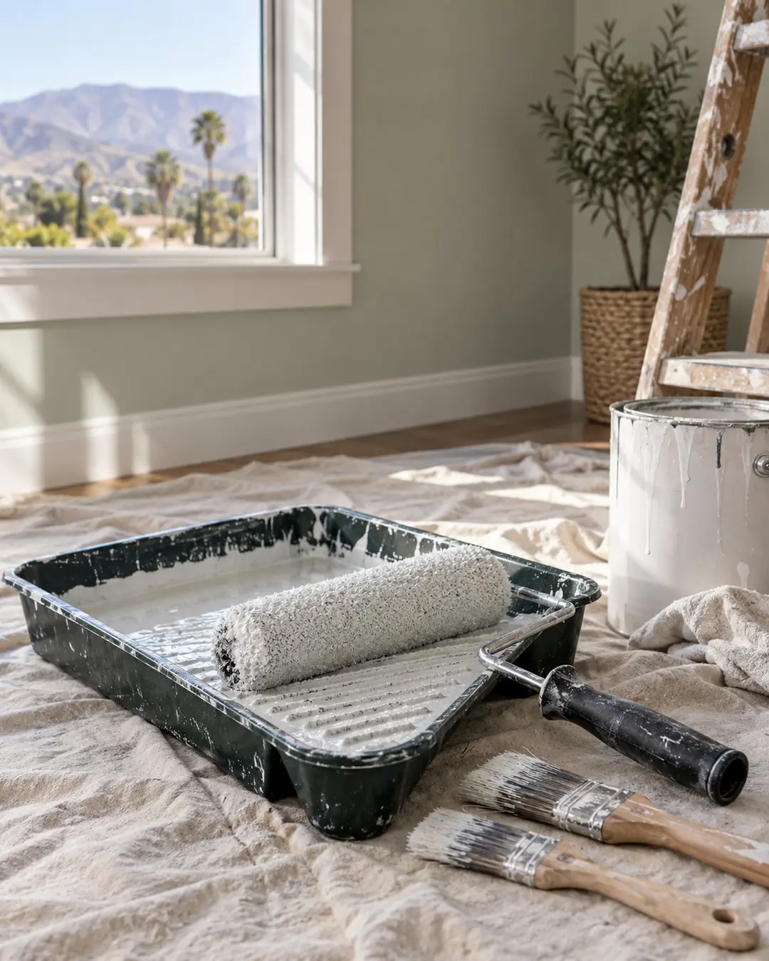 Interior Painting details at a residential property